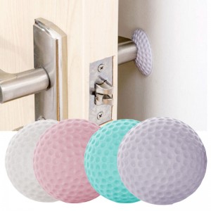 4 Pcs Ball Shape Door Handle Crash Pad Wall Protector Anti-shock Bumper Rubber   302409624782